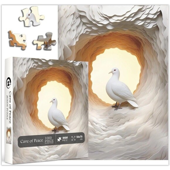 Cave of Peace Jigsaw Puzzle, 1000 pc, precise cut, 3 layer cut, brand NEW - Picture 1 of 12